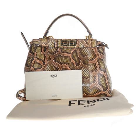 fendi peekaboo python wallet|fendi peekaboo crossover.